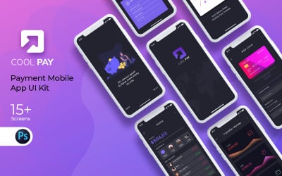 Cool Pay Payment Mobile App UI Elements