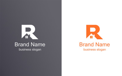 Letter R  Realesate Logo Template