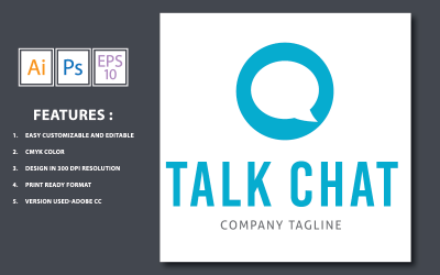 Talk Chat Design logó sablon