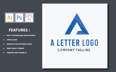 A Letter Design Logo Template