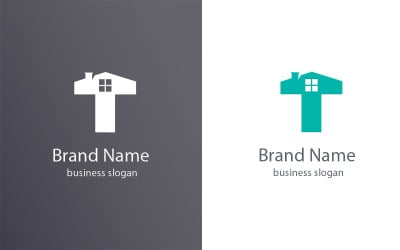 Letter T Realesate Design Logo Template