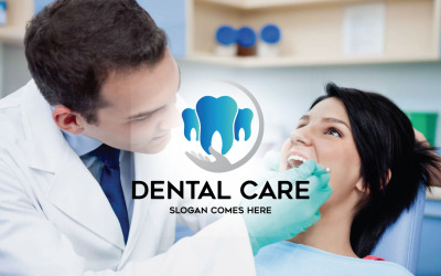 Modèle de logo de soins dentaires