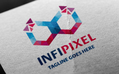 Modèle de logo infipixel