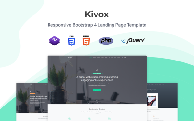 Responsive Kivox - Responsive Açılış Sayfası #123375