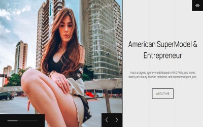 Website Vorlage namens "Model Portfolio Multipurpose HTML By WINK" #123374