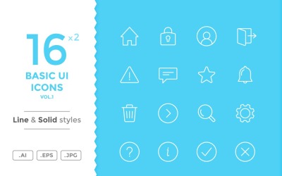 Basic UI Icon Set