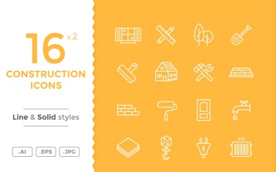 İnşaat Icon Set