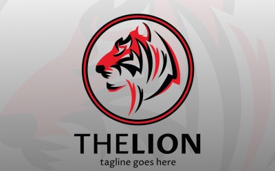 La plantilla del logotipo del león