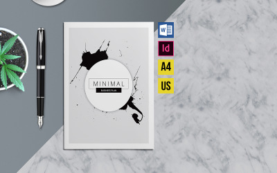 МИНИМАЛЬНЫЙ | Business Brochure-Indesign - Шаблон фирменного стиля