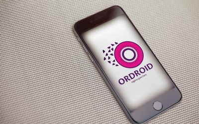 Modelo de logotipo Ordroid (letra O)
