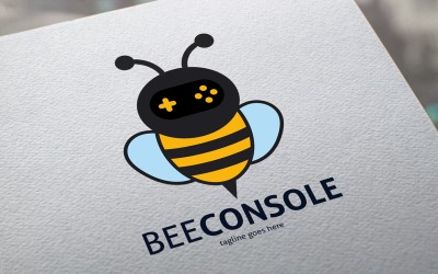 Plantilla de logotipo de consola Bee