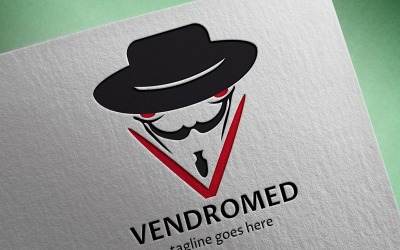 Vendromed (V Letter) logotyp mall