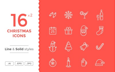 Weihnachtsikonen-Set