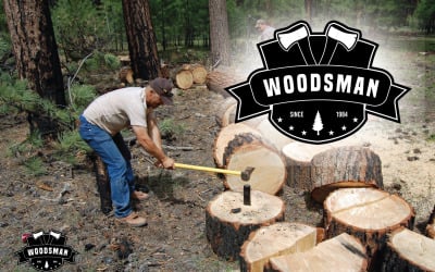 Woods Man Vintage Logo Template