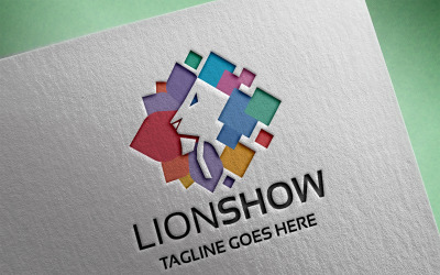 Lion Show Logo Vorlage