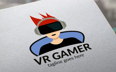Modèle de logo Vr Gamer