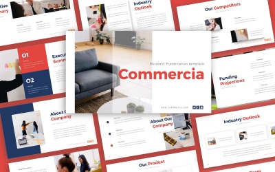 Modèle PowerPoint de présentation d'entreprise commerciale