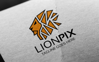 Modelo de logotipo Lionpix