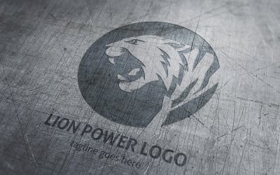 Szablon Logo Lion Power