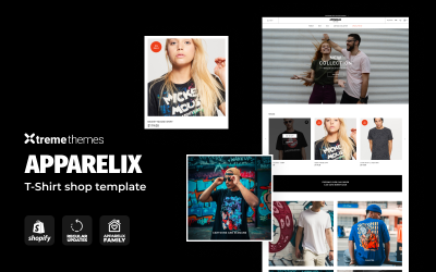 Apparelix T-shirt Store-sjabloon Shopify-thema