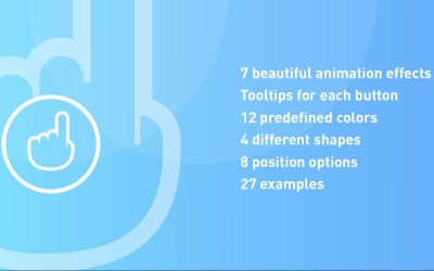 Floating buttons - pure CSS3 UI Elements