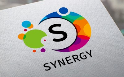Synergy brev logotyp mall