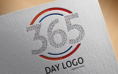 365 Tage Logo-Vorlage