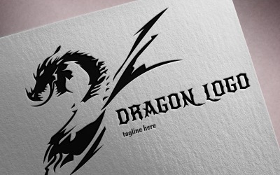 Modèle de logo de dragon
