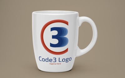 Plantilla de logotipo Code3