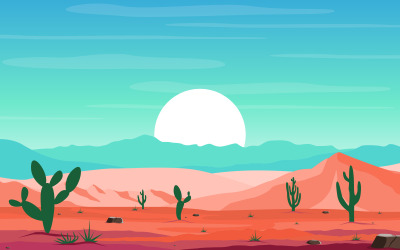 Stora Desert Rock Hill Mountain - Illustration
