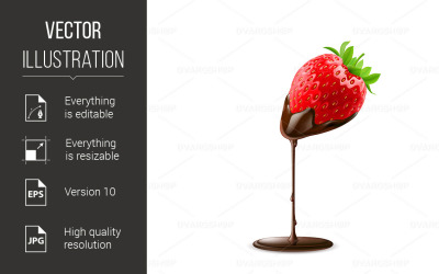 Sweet Strawberries - Vector Image