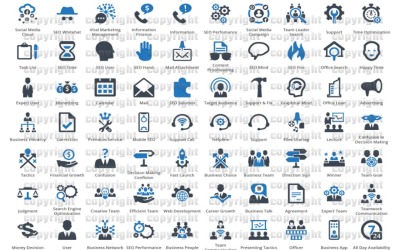 +10000 Conjunto de iconos de negocios