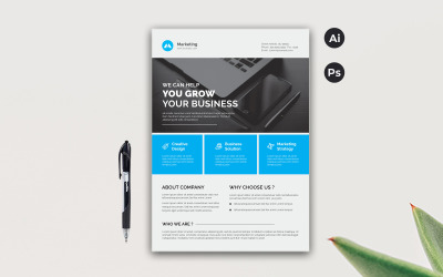 Business Flyer - Modèle d&amp;#39;identité d&amp;#39;entreprise