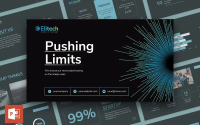 技术启动演示PowerPoint模板