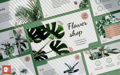 Plantilla de PowerPoint - presentación de la tienda de flores