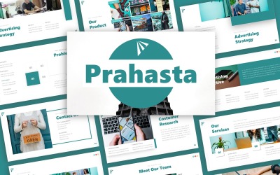 Prahasta-Werbepräsentation PowerPoint-Vorlage