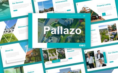 Szablon prezentacji PowerPoint z listą Pallazo