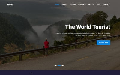 Al-Azim - Modelo de página inicial de turismo e agência de viagens