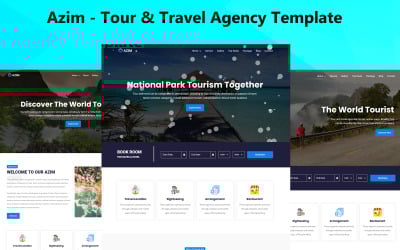 Azim – Landingpage-Vorlage für Tour- und Reisebüros