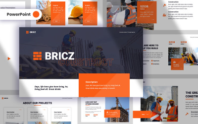 Bricz - Plantilla de PowerPoint Construcción