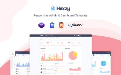 Hexzy - Responsive Admin Template