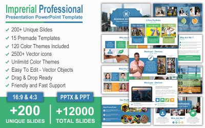 Imprerial Professional Presentation PowerPoint şablonu