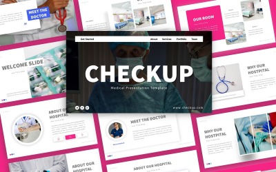 Powerpoint-Vorlage für eine medizinische Präsentation zum Checkup