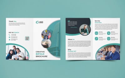 Business Bifold Brochure Design - Corporate Identity Template