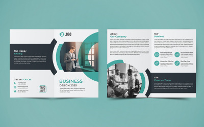 "Business Bifold Brochure Design" - Шаблон фірмового стилю №124065