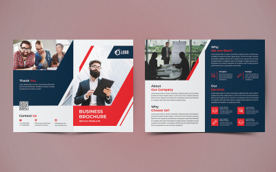 Business Bifold Brochure Design - Vorlage für Unternehmensidentität