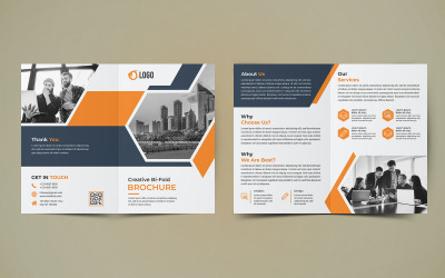 Business Bifold Brochure Design - Vorlage für Unternehmensidentität