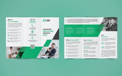 Business Trifold Brochure Design - Vorlage für Unternehmensidentität