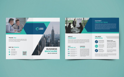 İş Bifold Broşür Tasarımı - Kurumsal Kimlik Şablonu