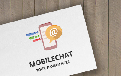 Mobile Chat Logo Template